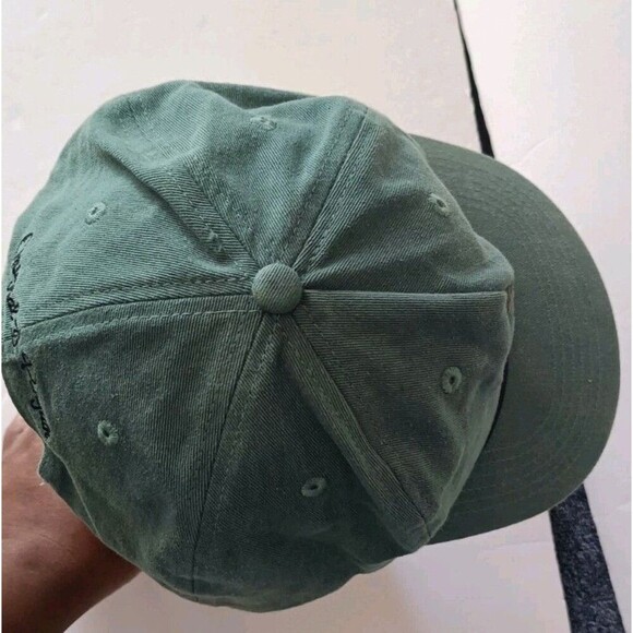 Original Penguin Men's Baseball Cap Hat Green 100% Cotton Snapback Prep Dad - Picture 6 of 8